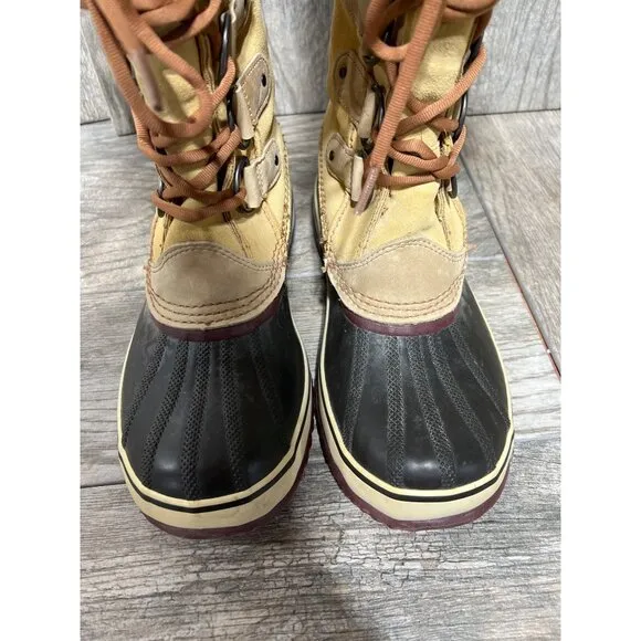 Sorel Joan of Artctic Boots Insulated WaterProof Suede Snow Duck Rubber Tall 11