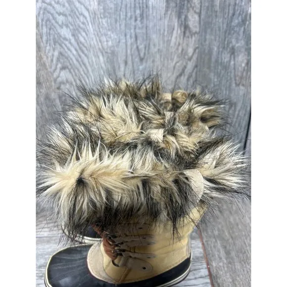Sorel Joan of Artctic Boots Insulated WaterProof Suede Snow Duck Rubber Tall 11