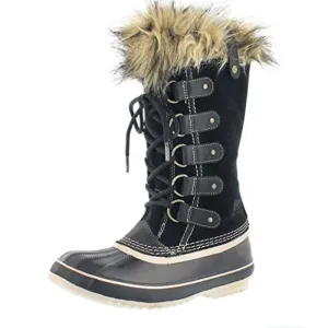 Sorel Joan of Artic Fur Black Boots Size 8