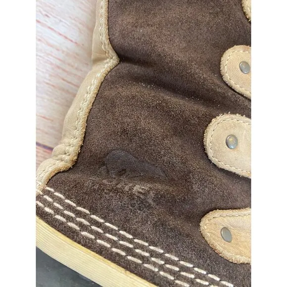 Sorel Joan Of The Arctic Brown Tan Tall Waterprrof Winter Boots - 8