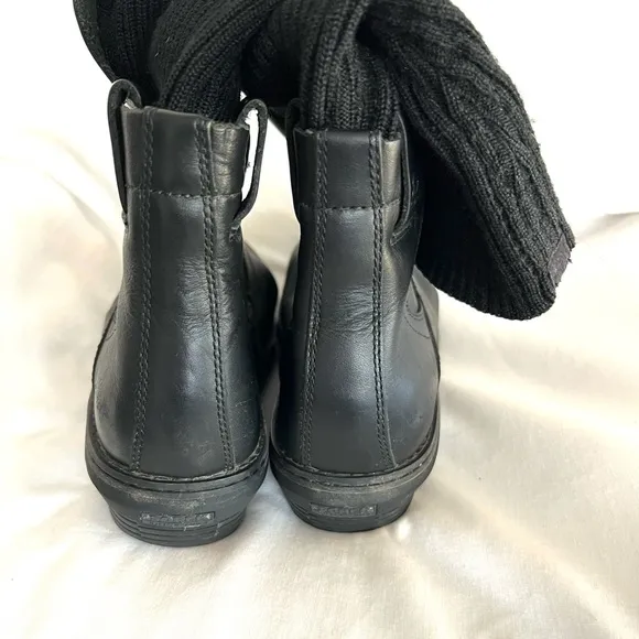 SOREL Juneau Snow Winter Boots Women’s size 8 Black Columbia Knit Liners