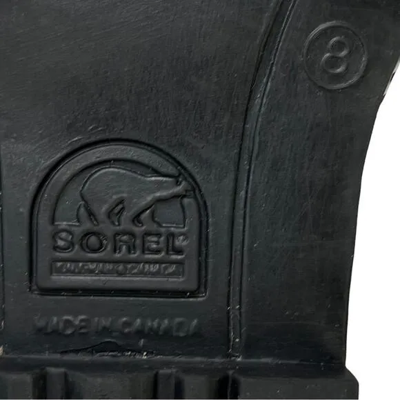 Sorel Kaufman Canada Insulated Rain Snow‎ Boots Womens Size 8