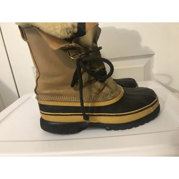Sorel Kaufman Caribou Canada Winter Snow Boots‎ Men's Size 8