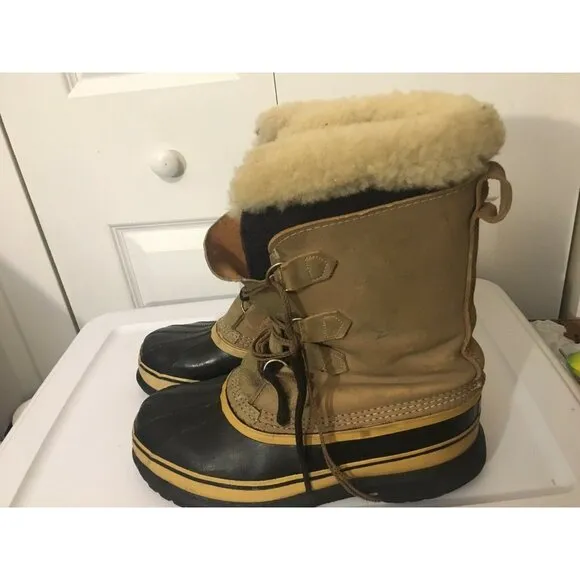 Sorel Kaufman Caribou Canada Winter Snow Boots‎ Men's Size 8