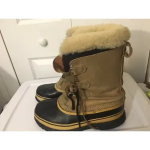Sorel Kaufman Caribou Canada Winter Snow Boots‎ Men's Size 8