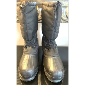 Sorel Kaufman Men's Black Winter Snow  Tall Boots Men’s Size 13 Wool Lining NEW!