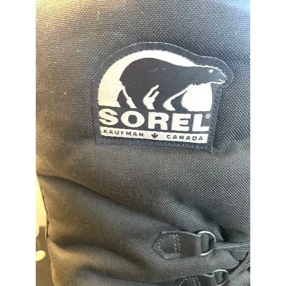 Sorel Kaufman Men's Black Winter Snow  Tall Boots Men’s Size 13 Wool Lining NEW!