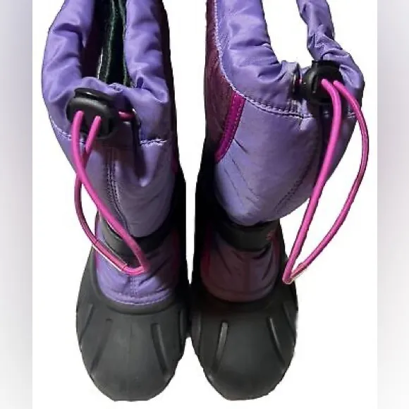 Sorel Kid's Flurry Purple Dahlia/Paisley Waterproof Thermal Lined Snow Boot
