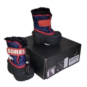 Sorel Kids Snow Commander Insulated Waterproof Boots Toddler Size 4 NEW