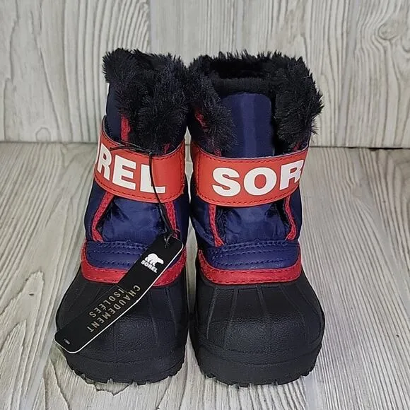 Sorel Kids Snow Commander Insulated Waterproof Boots Toddler Size 4 NEW