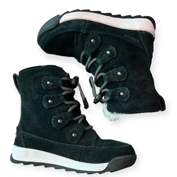 SOREL | Kids Whitney II Joan Lace Winter Boots in Black
