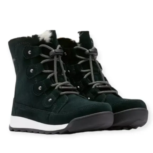 SOREL | Kids Whitney II Joan Lace Winter Boots in Black