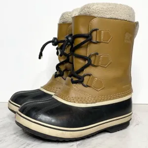 Sorel Lace Up Black Leather Youth Duck Boot 2
