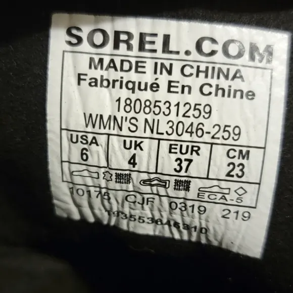 Sorel Lexie Wedge Snow Leather Canvas Waterproof Boots Madder size 6