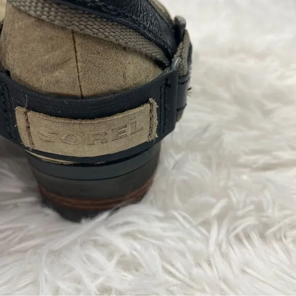 Sorel Lolla Waterproof Buckle Leather Booties
