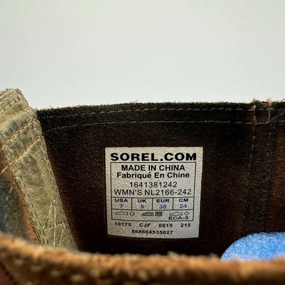 Sorel Major Pull On Brown Waterproof Leather Boots Women’s Size 7 UK 5