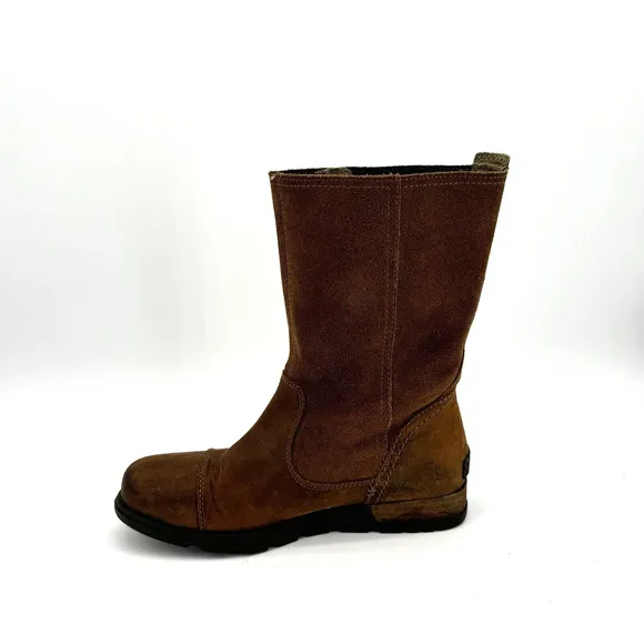 Sorel Major Pull On Brown Waterproof Leather Boots Women’s Size 7 UK 5