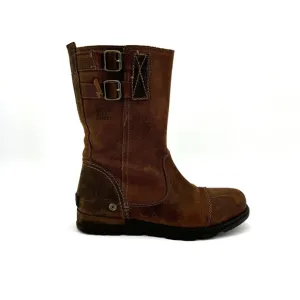 Sorel Major Pull On Brown Waterproof Leather Boots Women’s Size 7 UK 5