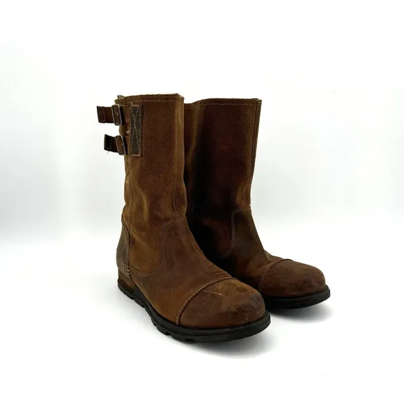 Sorel Major Pull On Brown Waterproof Leather Boots Women’s Size 7 UK 5