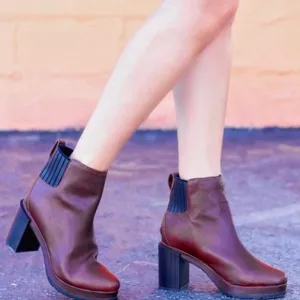 Sorel Margo Chelsea Boot Bootie Boots Waterproof Platform Leather Brown NEW 11