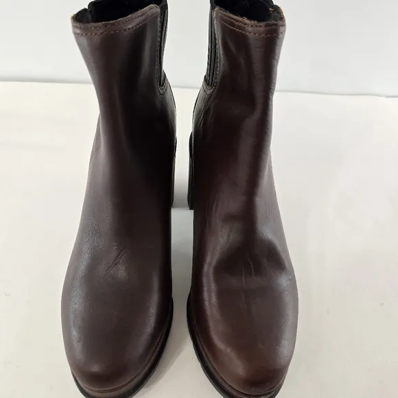 Sorel Margo Chelsea Boot Bootie Boots Waterproof Platform Leather Brown NEW 11