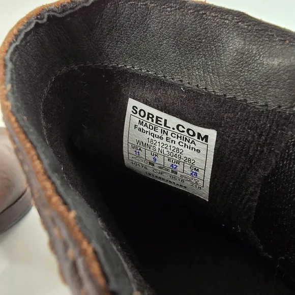 Sorel Margo Chelsea Boot Bootie Boots Waterproof Platform Leather Brown NEW 11