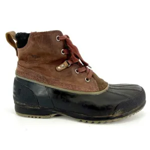 Sorel Men's Ankeny Waterproof Brown Leather Duck Snow Boot (8.5)