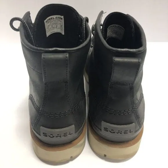 Sorel Men’s Caribou Moc Black Waterproof Boots, Size 11 D