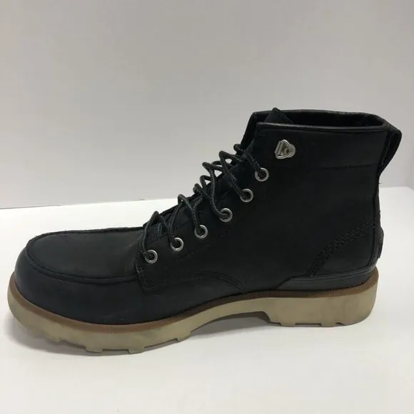 Sorel Men’s Caribou Moc Black Waterproof Boots, Size 11 D