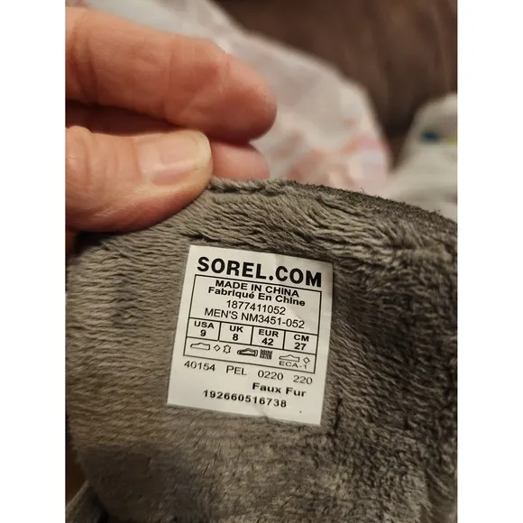 Sorel Mens Cheyanne Metro Sneaker Boots Gray Leather Lace Up Insulated
