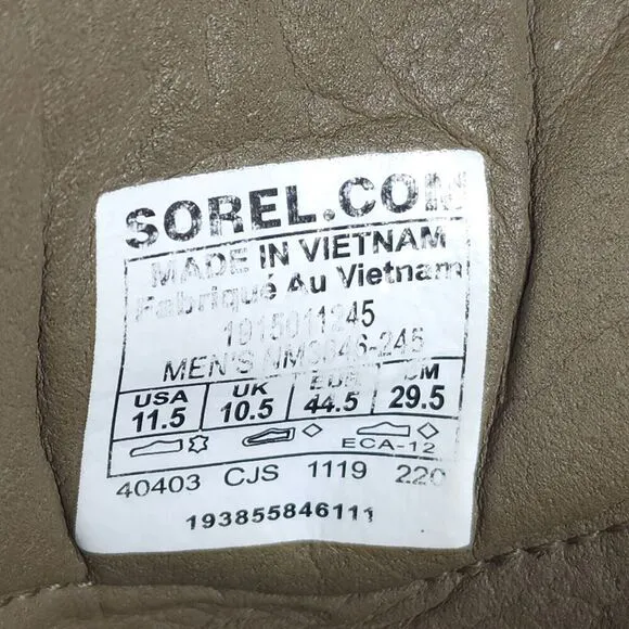 Sorel Men's Madson II Wp US11,5 Brown Waterproof Ankle Chukka  Boots