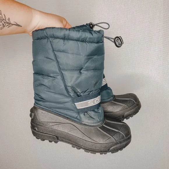 SOREL | Mens Snow Boots Navy Insulated 6 Ski Rain Snow