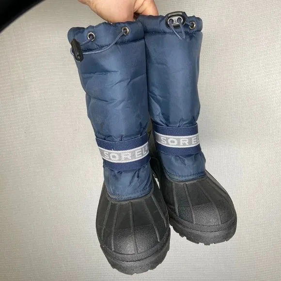 SOREL | Mens Snow Boots Navy Insulated 6 Ski Rain Snow
