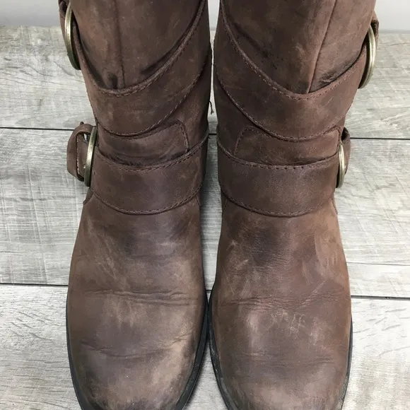 Sorel NL3156 Phoenix Nubuck Womens Waterproof Winter Snow Brown Boots Size 8