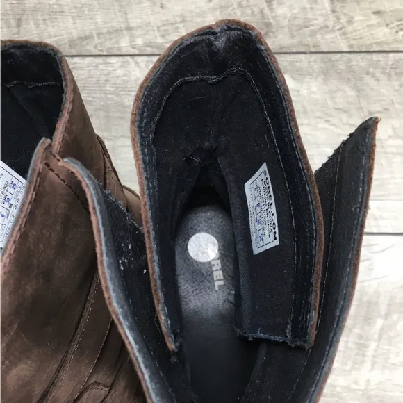 Sorel NL3156 Phoenix Nubuck Womens Waterproof Winter Snow Brown Boots Size 8