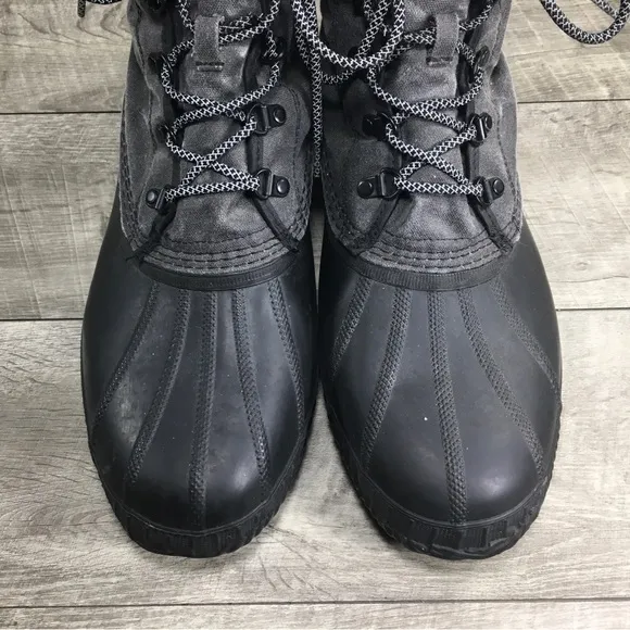 Sorel NM2605 Gray Waterproof Winter Snow Winter Duck Rain Boots Mens Size 13