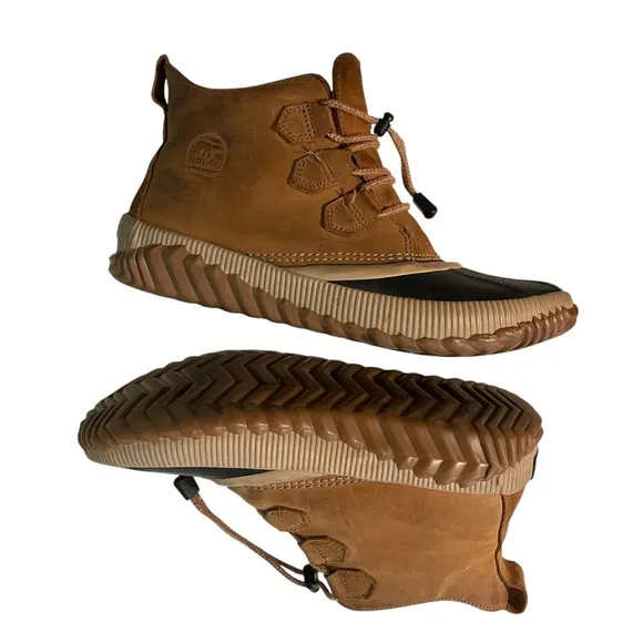 Sorel Out N About Rain Snow Suede Duck Boots Size 7
