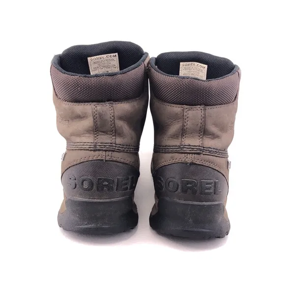 Sorel Paxson 6&quot; OutDry Brown Leather Winter Boots 10.5