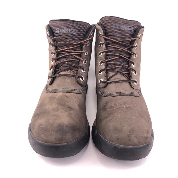 Sorel Paxson 6&quot; OutDry Brown Leather Winter Boots 10.5