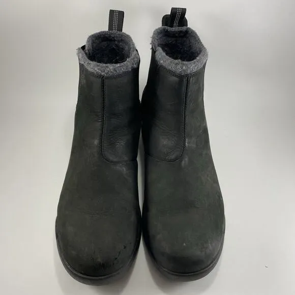 Sorel Paxson Moc Waterproof Chelsea Boots Mens Size 13 Black Leather Slip On