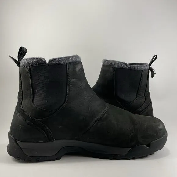 Sorel Paxson Moc Waterproof Chelsea Boots Mens Size 13 Black Leather Slip On
