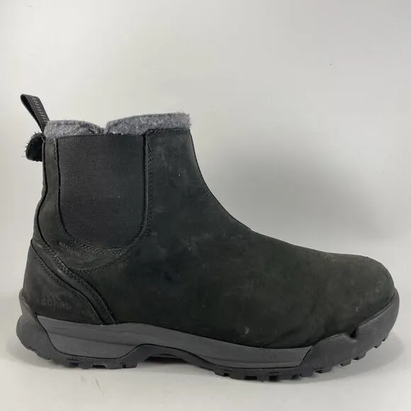 Sorel Paxson Moc Waterproof Chelsea Boots Mens Size 13 Black Leather Slip On
