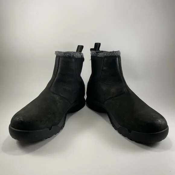 Sorel Paxson Moc Waterproof Chelsea Boots Mens Size 13 Black Leather Slip On