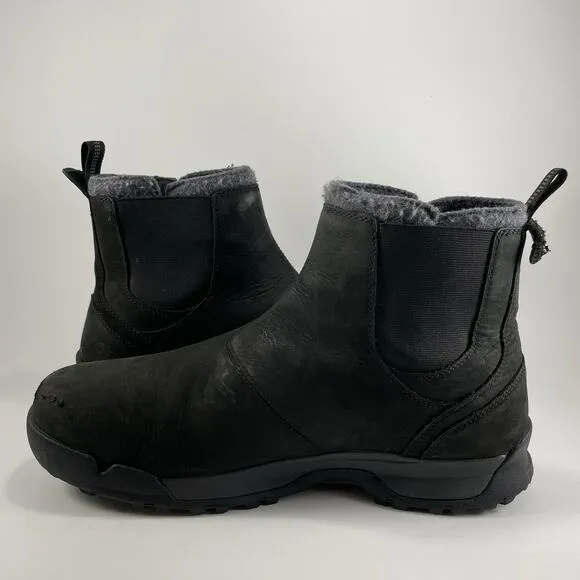 Sorel Paxson Moc Waterproof Chelsea Boots Mens Size 13 Black Leather Slip On