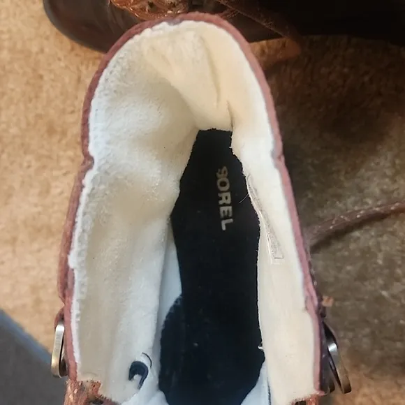 Sorel Phoenix Leather Burro  Sherpa Waterproof Boots