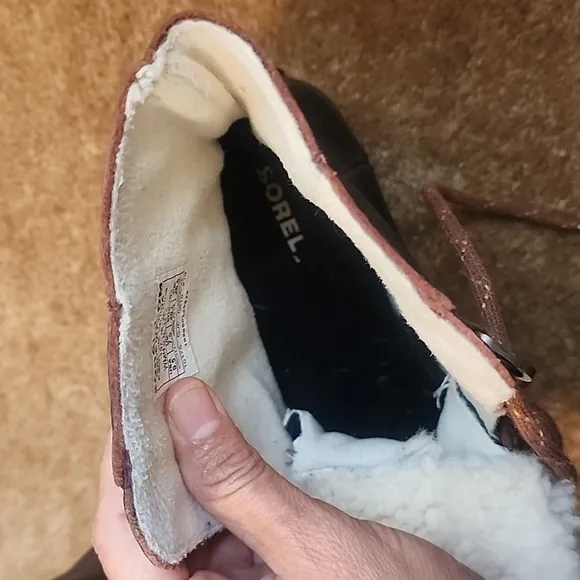 Sorel Phoenix Leather Burro  Sherpa Waterproof Boots
