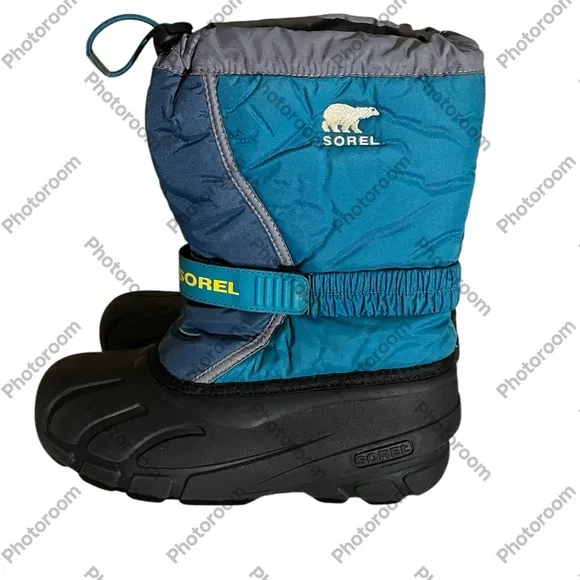 Sorel Prairie Teal Snow Boots Sz Youth 6