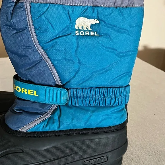 Sorel Prairie Teal Snow Boots Sz Youth 6