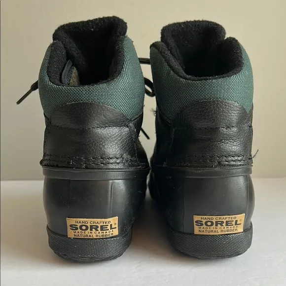 Sorel Rubber Insulated Waterproof Snow and Rain Lace Up Duck Boots