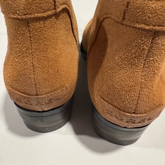 Sorel Tan Ankle Boots with Suede Finish